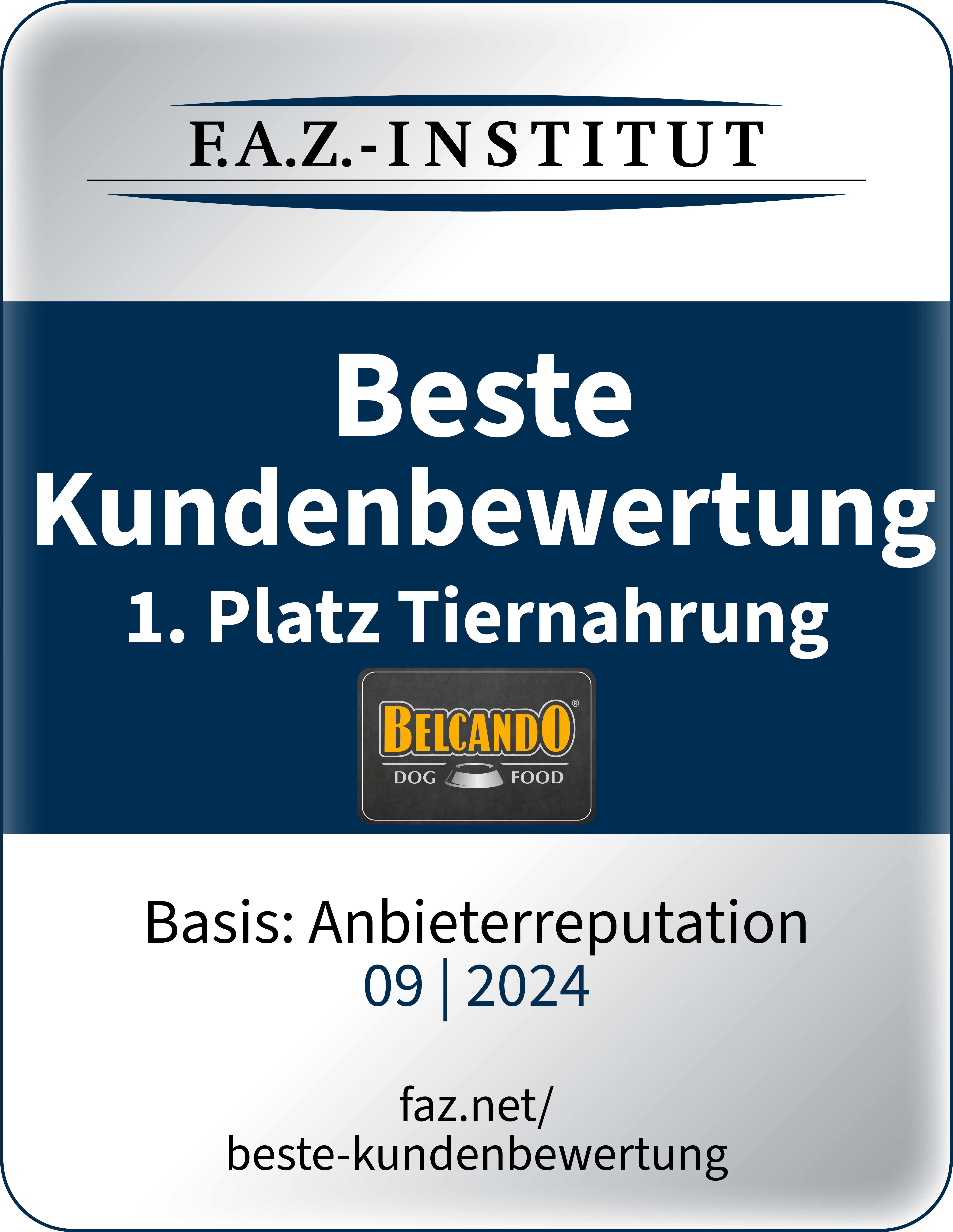 BELCANDO F.A.Z. Beste Kundenbewertung